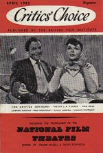 BFI SOUTHBANK GUIDE magazine side cover April 1955