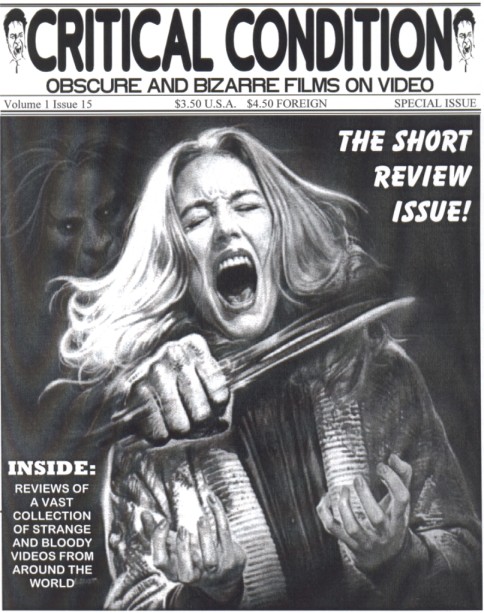 CRITICAL CONDITION magazine side cover Issue 15  