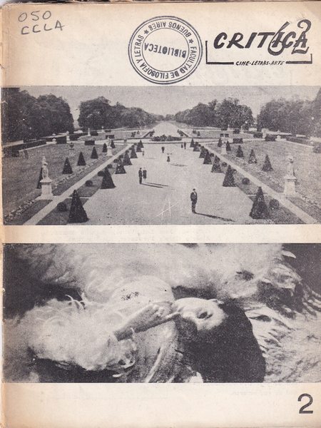 CRITICA (AR) magazine side cover Issue 2  August 1962