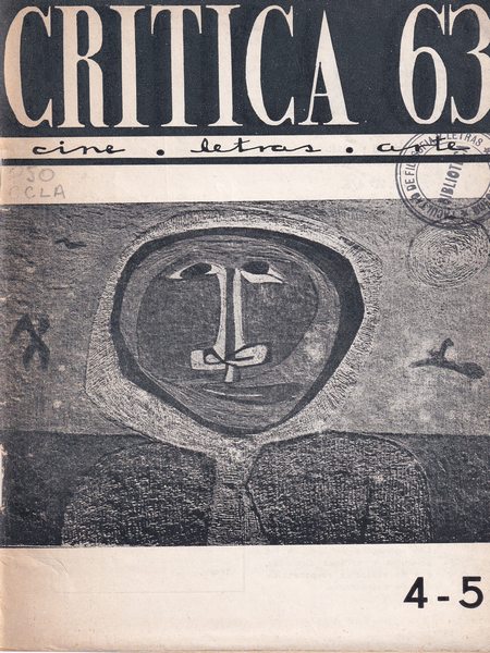 CRITICA (AR) magazine side cover Issue 4-5  June 1963
