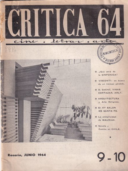CRITICA (AR) magazine side cover Issue 9-10  June 1964