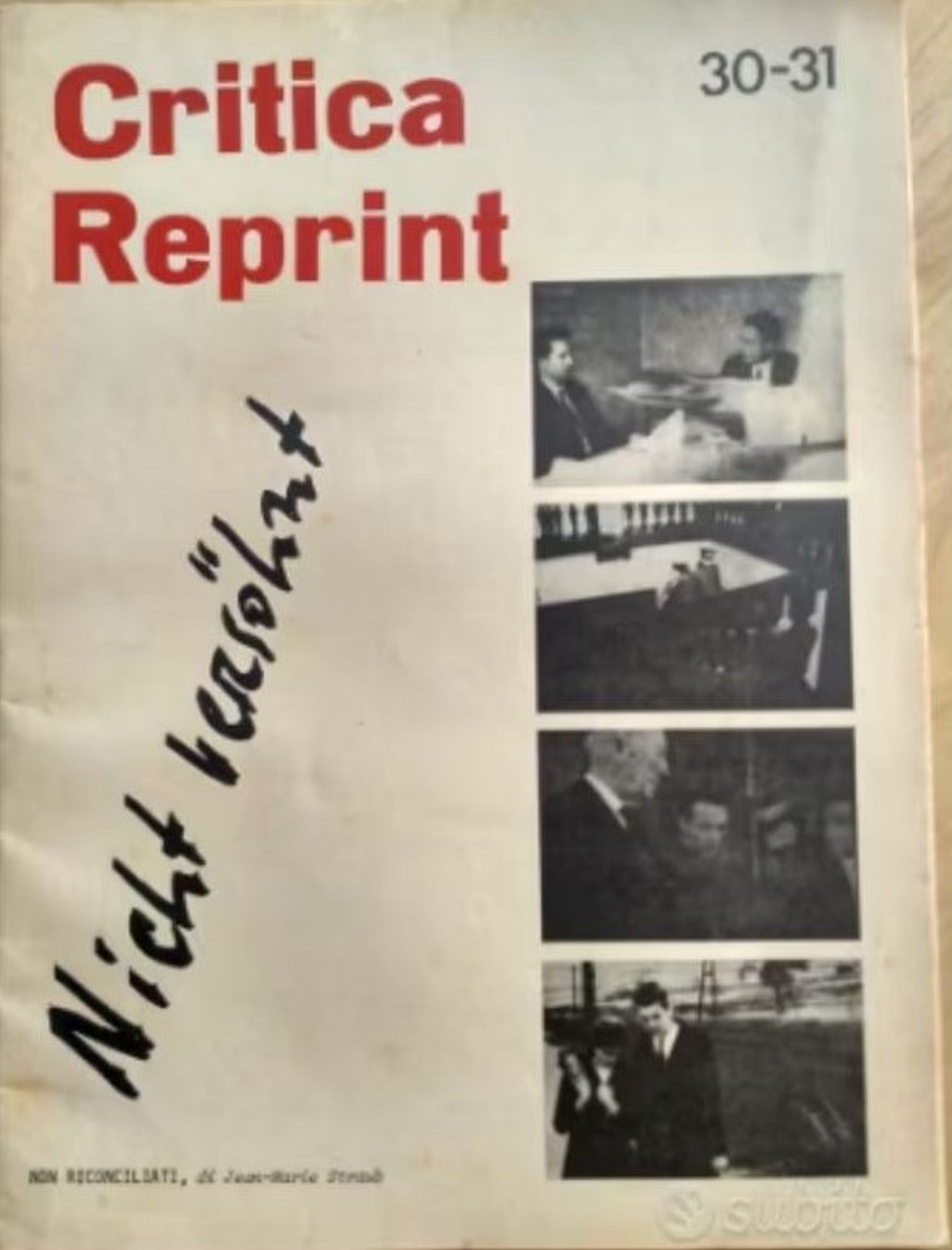 CRITICA REPRINT magazine side cover Issue 30-31 15 September 1971