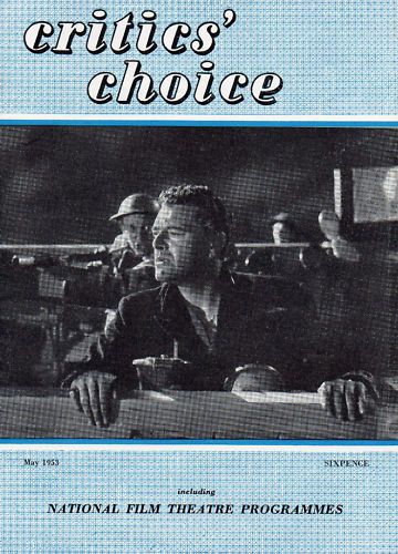 BFI SOUTHBANK GUIDE magazine side cover May 1953