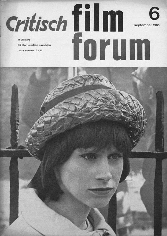 CRITISCH FILMFORUM magazine side cover Issue 6 September 1965