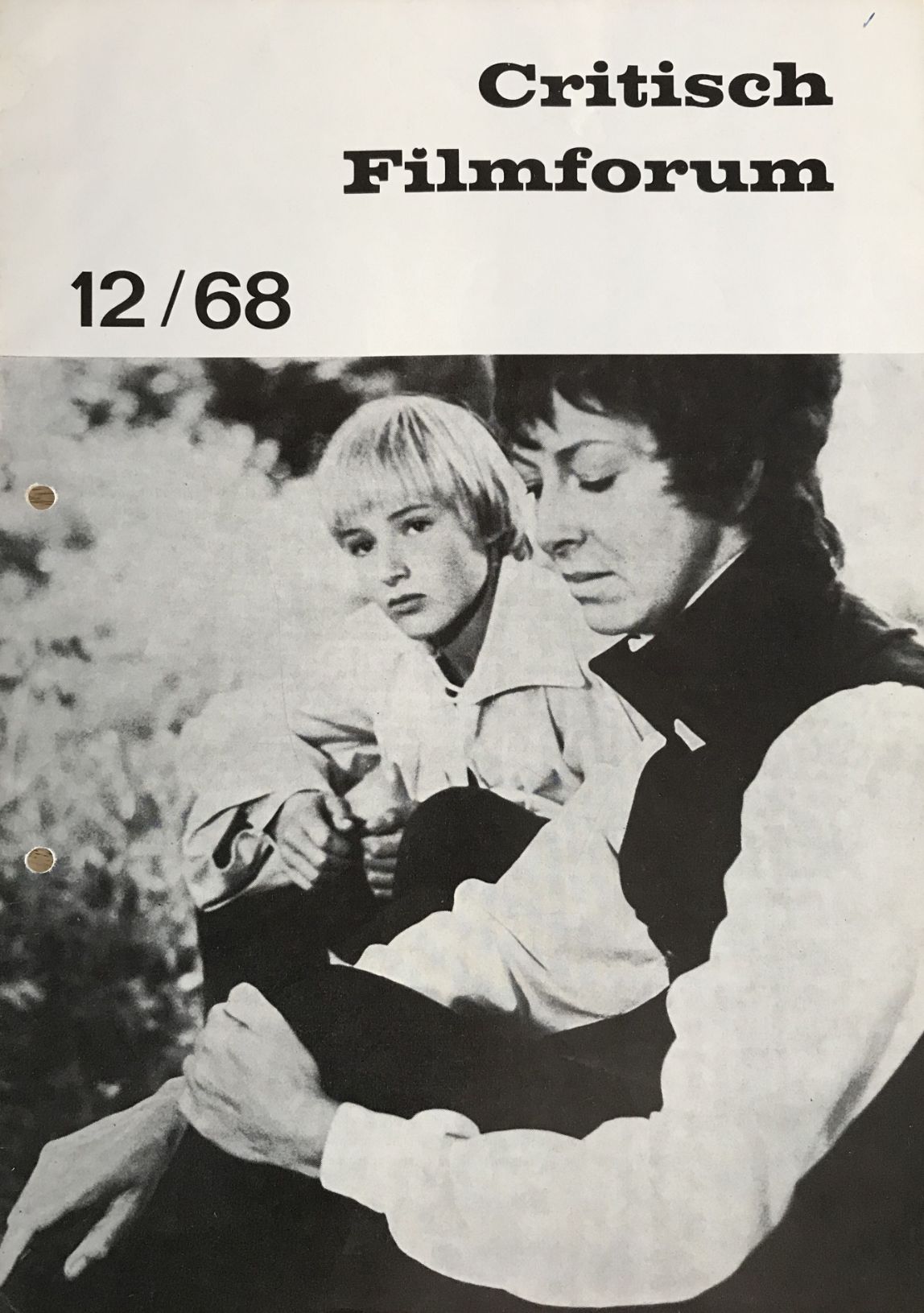 CRITISCH FILMFORUM magazine side cover Issue 43 December 1968