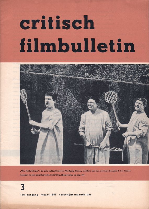 CRITISCH FILMBULLETIN magazine side cover  March 1961