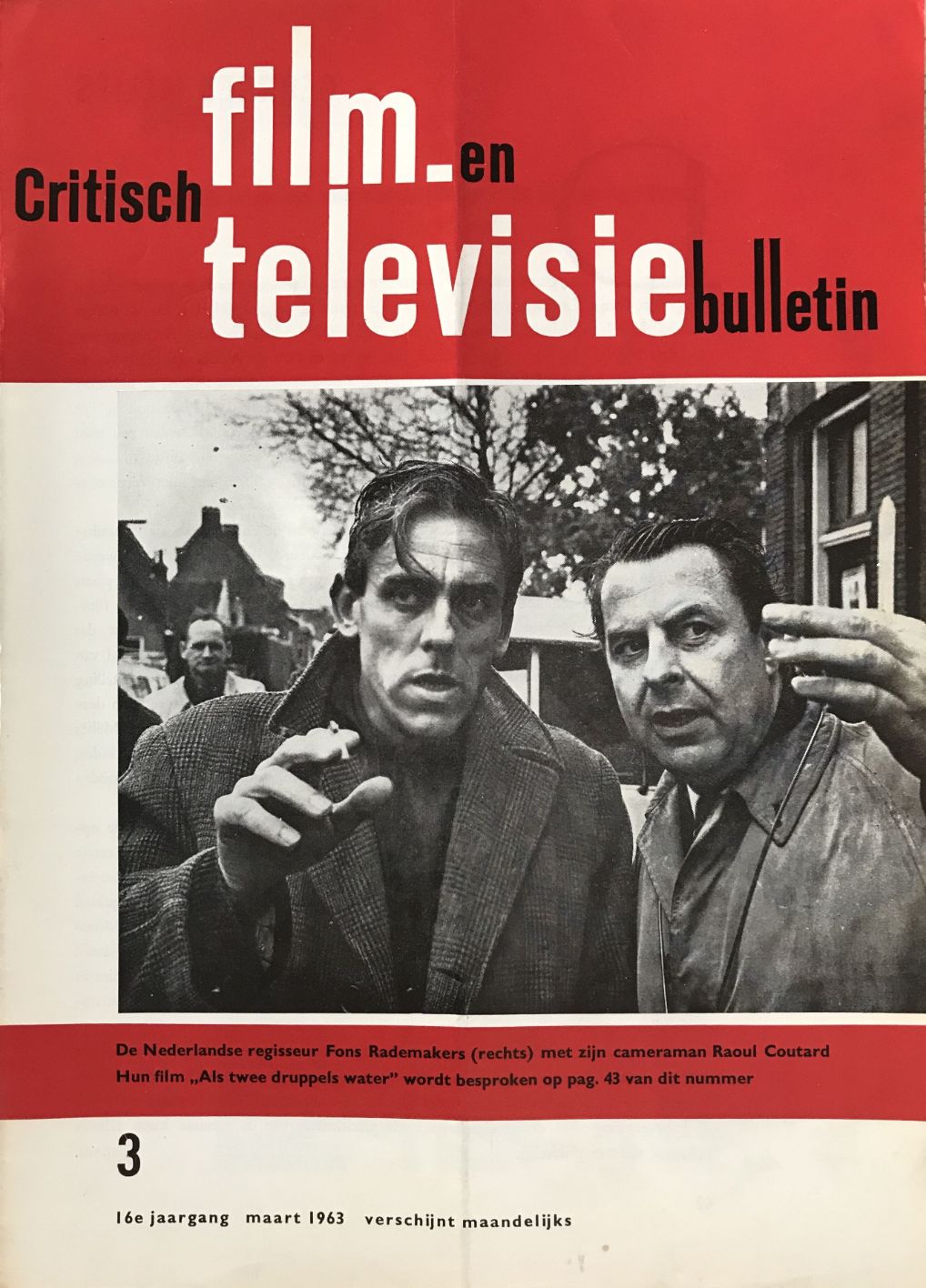 CRITISCH FILMBULLETIN magazine side cover  March 1963