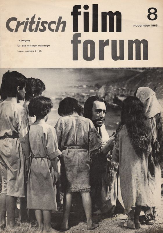 CRITISCH FILMFORUM magazine side cover  November 1965