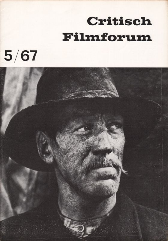 CRITISCH FILMFORUM magazine side cover  May 1967
