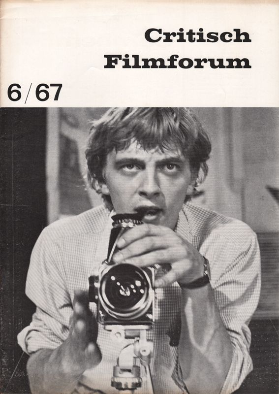 CRITISCH FILMFORUM magazine side cover  June 1967