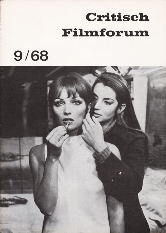 CRITISCH FILMFORUM magazine side cover  September 1968