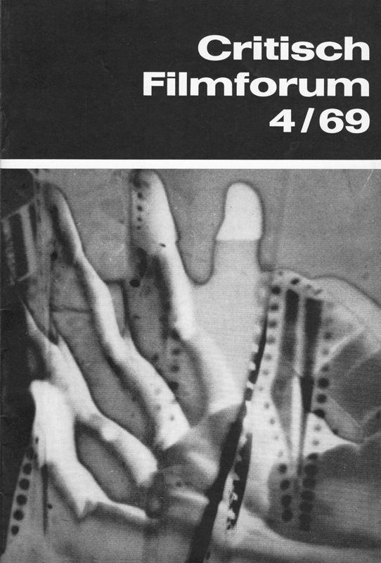 CRITISCH FILMFORUM magazine side cover  April 1969