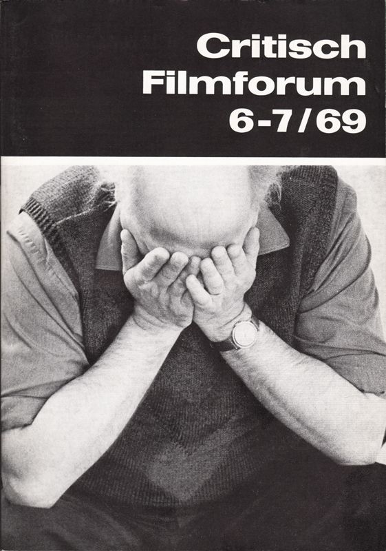 CRITISCH FILMFORUM magazine side cover  June/July 1969