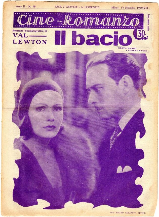 CINE ROMANZO magazine side cover Issue 98 14 September 1930