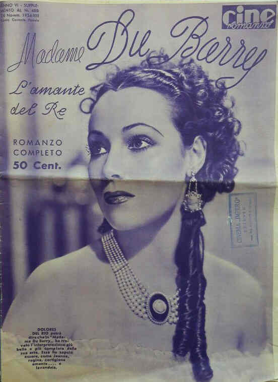 CINE ROMANZO magazine side cover Issue 488 24 November 1934