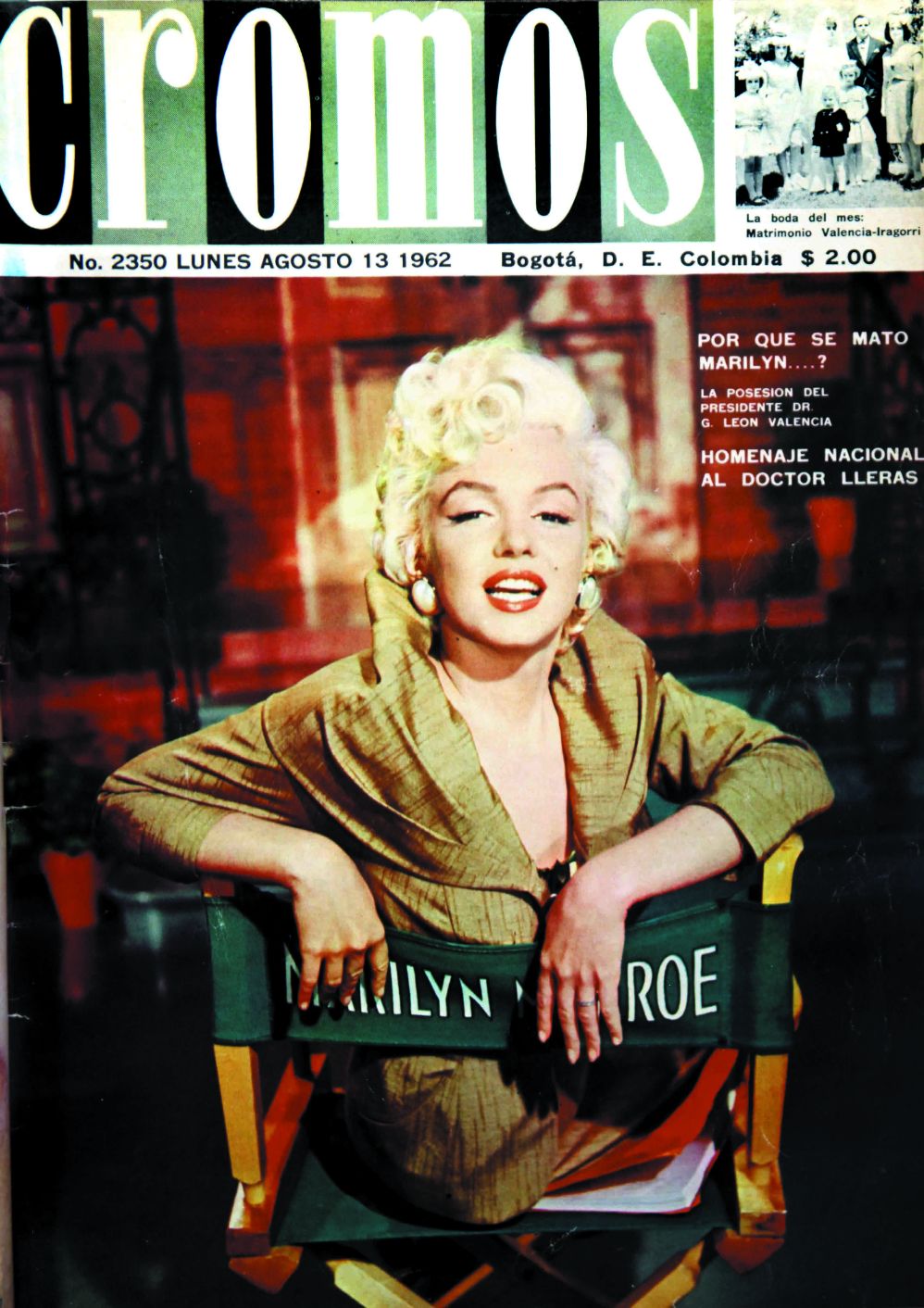 CROMOS magazine side cover Issue 2350 13 August 1962