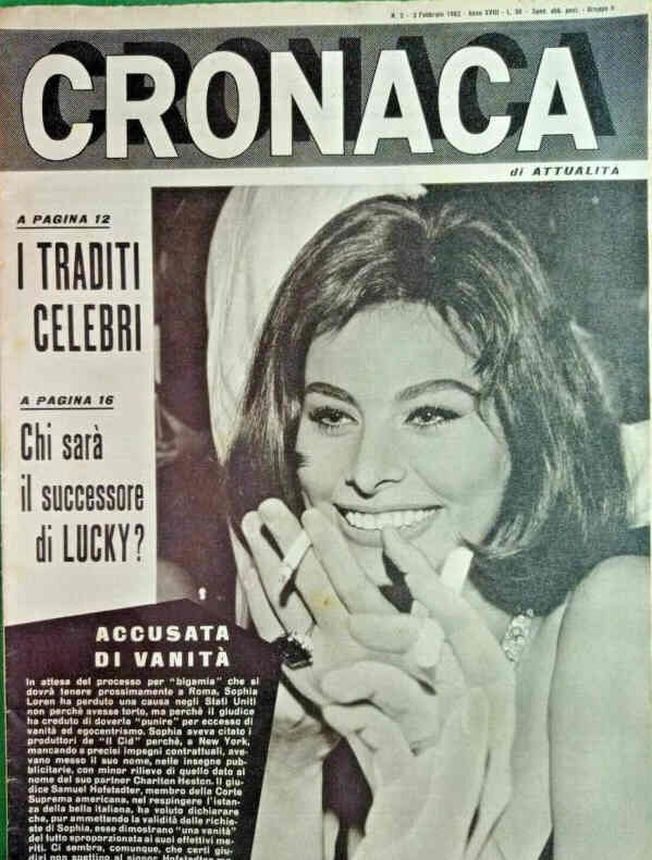 CRONACA magazine side cover Issue 5 3 February 1962