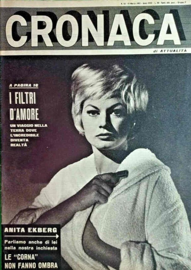 CRONACA magazine side cover Issue 10 10 March 1962
