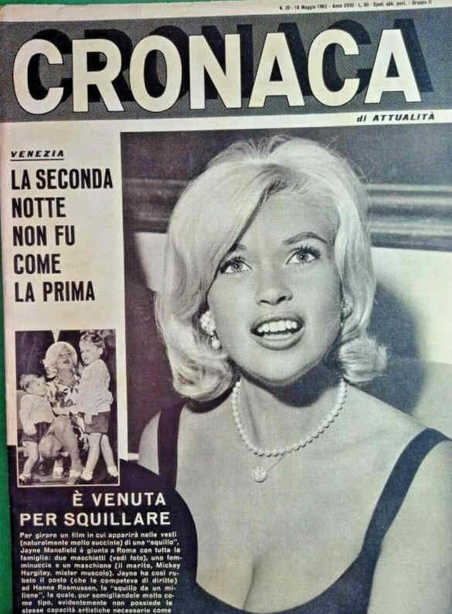 CRONACA magazine side cover Issue 20 19 May 1962