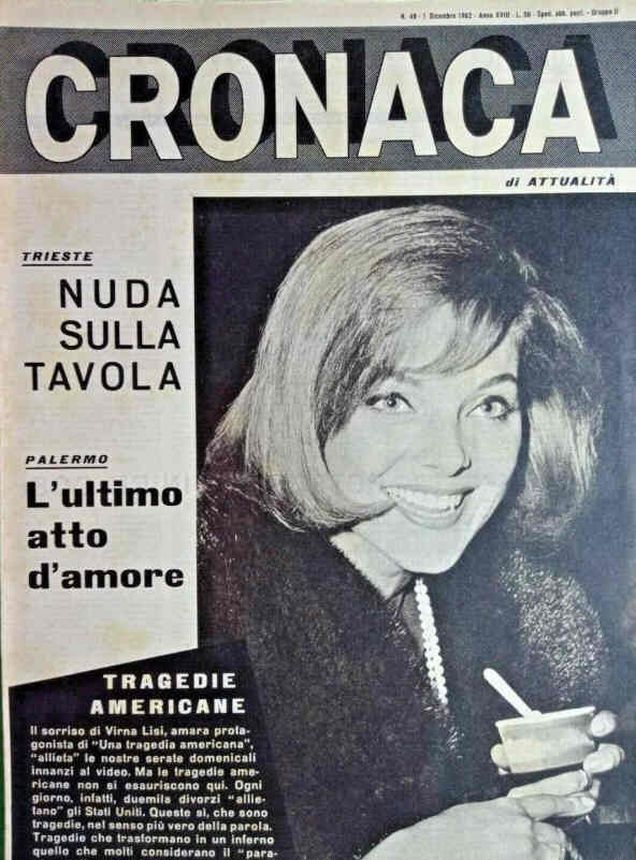 CRONACA magazine side cover Issue 48 1 December 1962