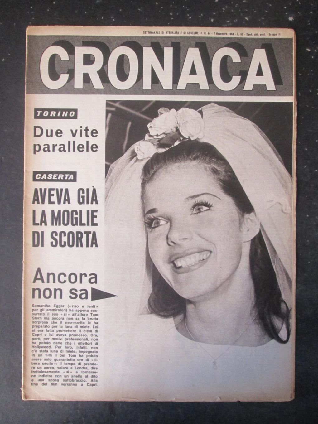 CRONACA magazine side cover Issue 44 1 November 1964