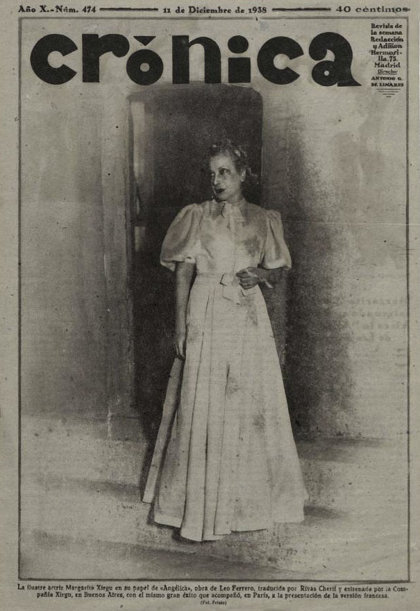 CRONICA magazine side cover Issue 474 11 December 1938