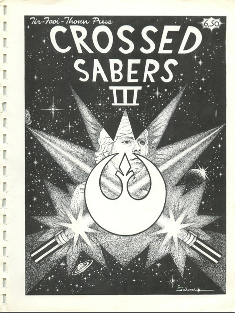 CROSSED SABERS magazine side cover Issue 3   1983