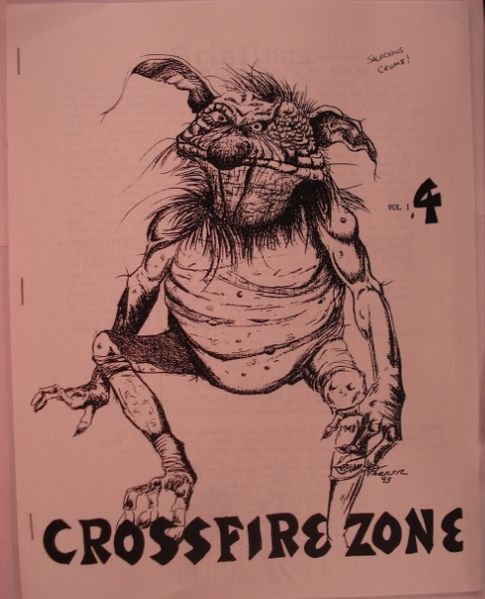 CROSSFIRE ZONE magazine side cover Issue 4 September 1993