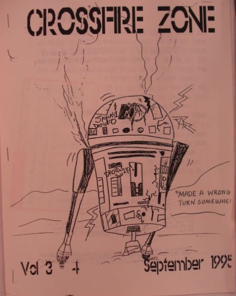 CROSSFIRE ZONE magazine side cover Issue 14 September 1995