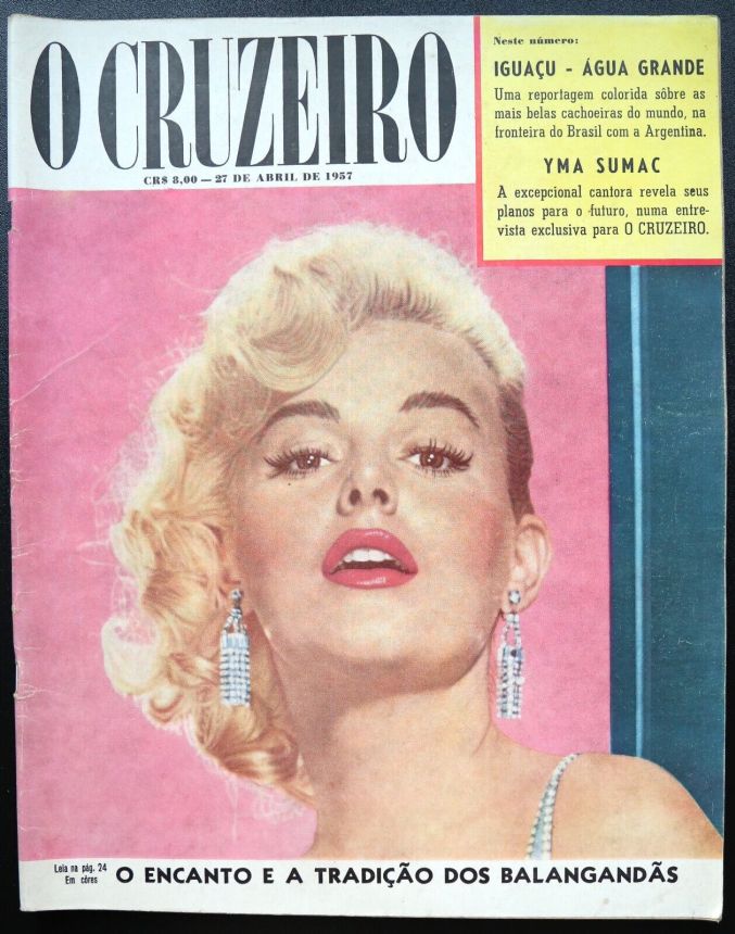 O CRUZEIRO magazine side cover 27 April 1957