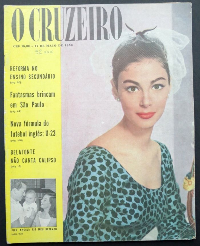 O CRUZEIRO magazine side cover 17 May 1958