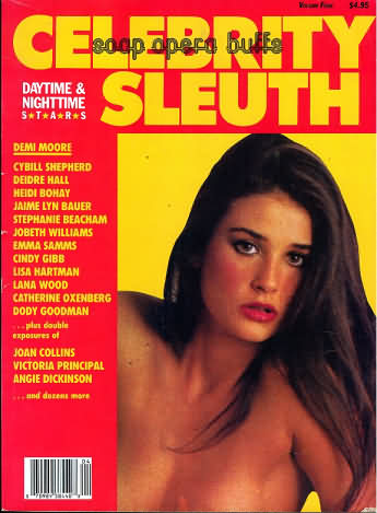 CELEBRITY SLEUTH magazine side cover Issue 4  Vol 1 #4  1987