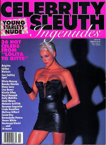 CELEBRITY SLEUTH magazine side cover Issue 6 Vol 2 #2 1988