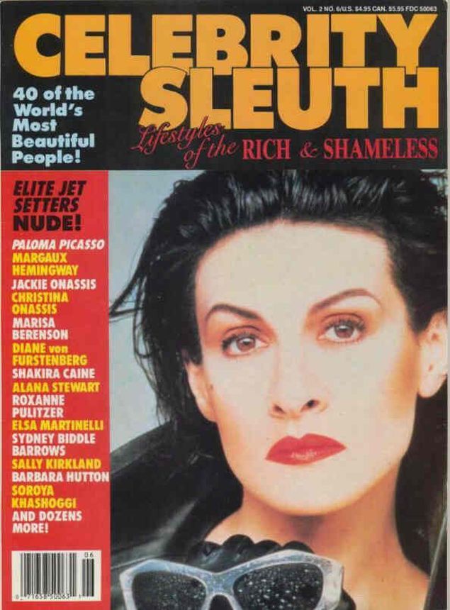 CELEBRITY SLEUTH magazine side cover Issue 10  Vol 2 # 6  1989