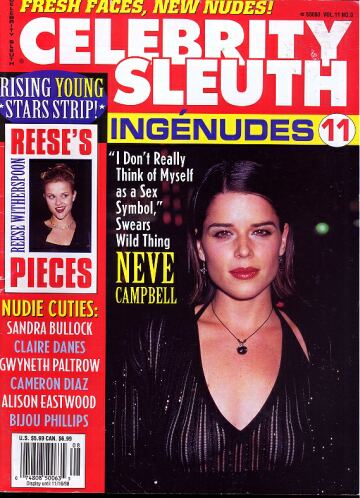 CELEBRITY SLEUTH magazine side cover Issue 87 Vol 11 #8 1998