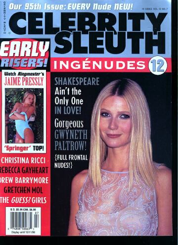 CELEBRITY SLEUTH magazine side cover Issue 95 Vol 12 #7 1999