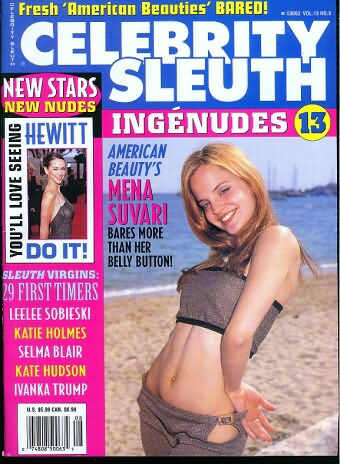CELEBRITY SLEUTH magazine side cover Issue 105 Vol 13 #8 2000