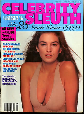CELEBRITY SLEUTH magazine side cover Issue 15  Vol 3 # 5  1990