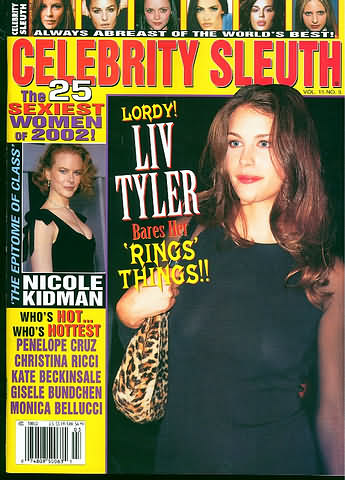 CELEBRITY SLEUTH magazine side cover Issue 118 Vol 15 #3 2002