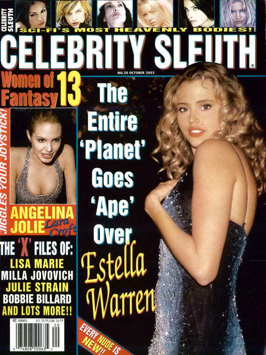 CELEBRITY SLEUTH magazine side cover Issue 119/20  2002