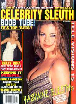 CELEBRITY SLEUTH magazine side cover Issue 26  2003