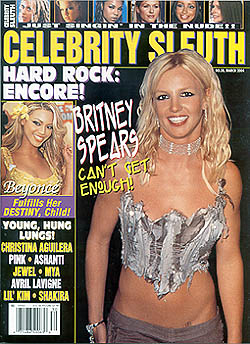 CELEBRITY SLEUTH magazine side cover Issue 30  2004