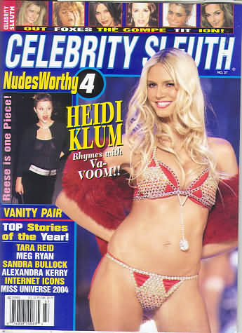 CELEBRITY SLEUTH magazine side cover Issue 37  2005