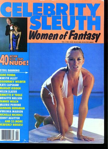 CELEBRITY SLEUTH magazine side cover Issue 12  Vol 3 # 2  1989