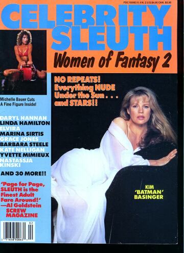 CELEBRITY SLEUTH magazine side cover Issue 18  Vol 4 # 2  1990