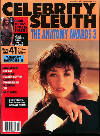 CELEBRITY SLEUTH magazine side cover Issue 21 Vol 4 #5 1991
