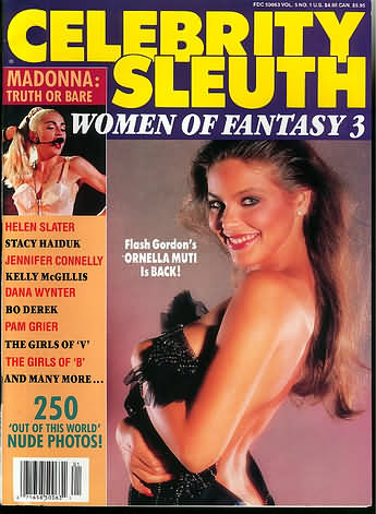 CELEBRITY SLEUTH magazine side cover Issue 26 Vol 5 #1 1991