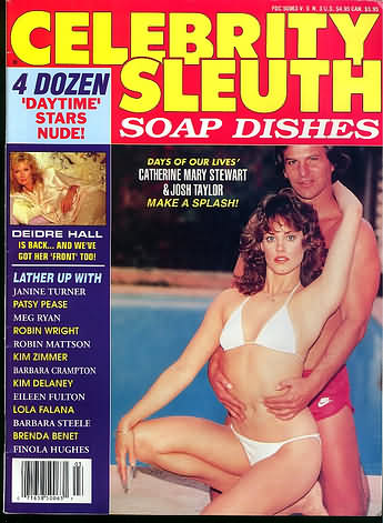 CELEBRITY SLEUTH magazine side cover Issue 28 Vol 5 #3 1992