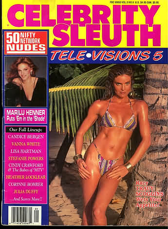 CELEBRITY SLEUTH magazine side cover Issue 34 Vol 5 #9 1992