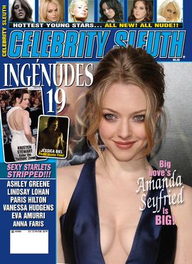 CELEBRITY SLEUTH magazine side cover Issue 63 July/August 2010